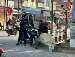 Patroli Kota, Unit Turjawali Sambangi Pasar Central dan Berikan Himbauan Kamtibmas