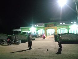 Berikan Rasa Aman dan Nyaman Saat Melaksanakan Ibadah, Polsek Tonra Lakukan Pengamanan Shalat Tarawih
