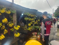 Samapta Polres Bone Rutin Pengaturan Pagi dan Patroli ke Pasar Central Watampone