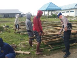 Lakukan Polmas Perairan di Kelurahan Lonrae, Satpolairud Polres Bone:  Jangan Pasang Jaring Ikan Dialur Pelayaran