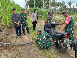 Antisipasi Gagal Panen pada Musim Kemarau, Kapolsek Lamuru Hadiri Ujicoba Inovasi Mesin Pompa Air Menggunakan Sepeda Motor