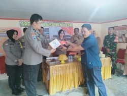 Upaya Meningkatkan Peran Serta Masyarakat Dalam Harkamtibmas, Ditbinmas Polda Sulsel bersama Sat Binmas Polres Bone Lakukan Pengecekan Satkamling