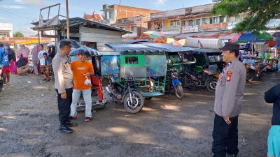 Ciptakan Rasa Aman Nyaman di Pasar Tradisional, Polsek Ajangale Lakukan Ini.