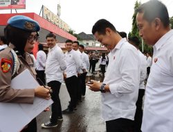 Propam Polres Bone Lakukan Gaktibplin untuk Meningkatkan Kedisiplinan Anggota