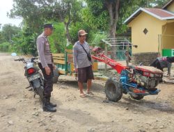 Cegah Pencurian Mesin Traktor ,Bhabinkamtibmas Beri Himbauan Ini kepada Warga