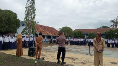 Aipda Efendi Nurdin Laksanakan Sosialisasi dan Penyuluhan di SMP Negeri 1 Salomekko