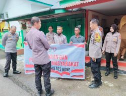 Personel Sat Binmas Polres Bone Sambangi Masyarakat Serta Sampaikan Penyuluhan dan Himbauan Kamtibmas