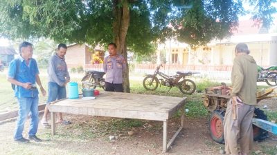 Kapolsek Libureng Sambangi Warga Sampaikan Pesan Kamtibmas