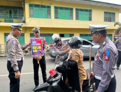 Hari Ke-2 Operasi Keselamatan, Satlantas Polres Bone Sosialisasi ke Pengendara