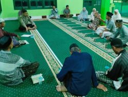 Sambut bulan Ramadhan, Aiptu Hamka Selaku Ketua Panitia Masjid Laksanakan Musyawarah di Mesjid Asy Syuhada