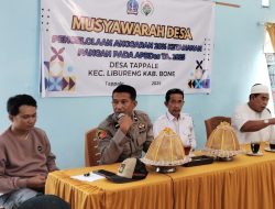 Bhabinkamtibmas Polsek Libureng Hadiri Musdes Pengelolaan Anggaran Ketahanan Pangan