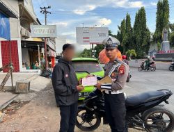 Polantas Bone Gelar Ops Keselamatan Hari Ke-14, Pelanggar Aturan Lalin Diberi Teguran