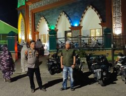 Polsek Awangpone Pengamanan Shalat Isya dan Tarawih di Masjid Darul Muttaqin Desa Lappo Ase
