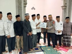 Kapolsek Cenrana Hadiri Safari Ramadhan Tingkat Kabupaten Bone di Kecamatan Cenrana