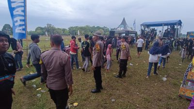 Balap Ojek Gabah Meriah, Polsek Tanete Riattang Siaga Pastikan Kegiatan Aman dan Kondusif