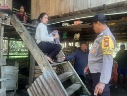 Sambangi Warga Binaannya, Bhabinkamtibmas Bripka Ilyas Sampaikan Pesan Kamtibmas