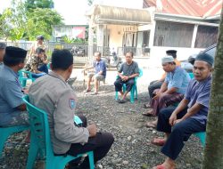 Jaga Stabilitas Keamanan, Bhabinkamtibmas Polsek Libureng Sambangi Warga