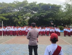 Pimpin Upacara Bendera di SD Inpres 6/75 Manurunge, KBO Sat Binmas Polres Bone Sampaikan Ini