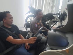 Satlantas Polres Bone Uji Pemohon SIM