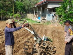 Cegah Aksi Pencurian Mesin Traktor, Bhabinkamtibmas kepada Petani: Sebaiknya Traktor Dibawa Pulang