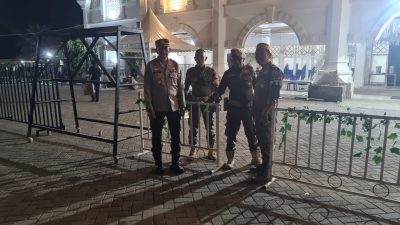 Pemberangkatan Jemaah Haji di Masjid Al Markaz Al Ma’arif, Dikawal Pengamanan dari Pihak Kepolisian