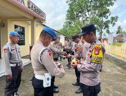 Terwujudnya Sikap Disiplin, Propam Lakukan Gaktibplin di Polsek Barebbo Polres Bone