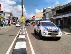 Satlantas Polres Bone Kawal Dan amankan Jalur Kunjungan Kapolda Sulsel