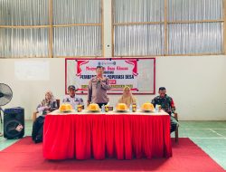 Wakapolsek Awangpone Hadiri Musyawarah Desa, Sepakati Pembentukan Koperasi Merah Putih