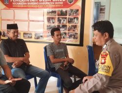Wujudkan Desa yang Kondusif, Bhabinkamtibmas Desa Bacu Bersinergi dengan Para Kepala Dusun