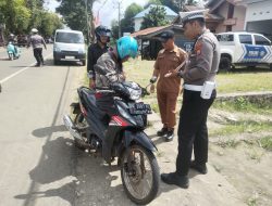 Satlantas Polres Bone Gelar Penertiban Pajak Kendaraan Bermotor Bersama UPT Samsat Bone