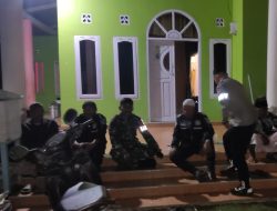 Jaga Kamtibmas di Wilayah Tugas, Polsek Patimpeng Bersama Koramil Patroli Malam