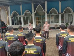 Penyuluhan Lalu Lintas oleh BRIPKA Noor Alim kepada Anggota Saka Bhayangkara Angkatan X Polres Bone