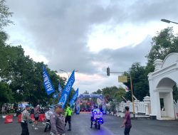 Satlantas Polres Bone Lakukan Pengmanan Rute Kopma Run IAIN Bone