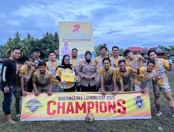 Penutupan Turnamen Mini Soccer Bhayangkara Lamuru Cup 2025 Dalam rangka Meriahkan Hut Bhayangkara Ke-79