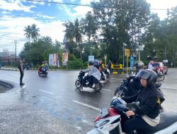Jaga Ketertiban Berlalulintas, Unit Turjawali Samapta Polres Bone Tingkatkan Pengaturan Pagi