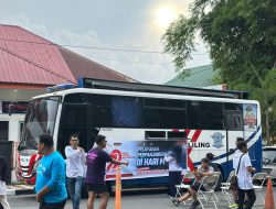 Semarak HUT Bhayangkara, Satlantas Polres Bone Buka Layanan Sim Keliling di Car Free Day