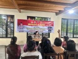 Hadir Ditengah Jemaat, Kasubdit Bhabinkamtibmas Terima Curhatan Ibu Ibu