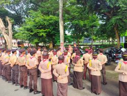 Saka Bhayangkara Polres Cabang Bone Ikut Ambil Bagian dalam Upacara HUT Bhayangkara ke-79