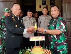 HUT Bhayangkara Ke 79, Personel Koramil 1407 – 03/ Cenrana Datangi Polsek Cenrana