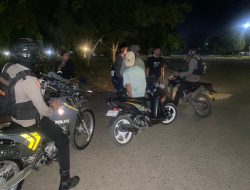 Ciptakan Bone yang Kondusif, Unit Turjawali Samapta Tingkatkan Patroli Dialogis Malam Hari