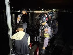 Wujudkan Keamanan di Malam Hari, Personel Sat Samapta Tingkatkan Patroli Blue Ligth