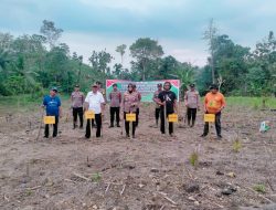 Kapolsek Lamuru Bersama Forkopimcam Tanam Jagung Serentak Kuartal III di Desa Poleonro