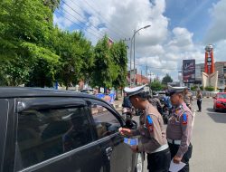 Hari Ke-4 Ops Patuh, Sat Lantas Polres Bone Gencarkan Sosialisasi Edukasi Masyarakat Tertib Berlalu Lintas