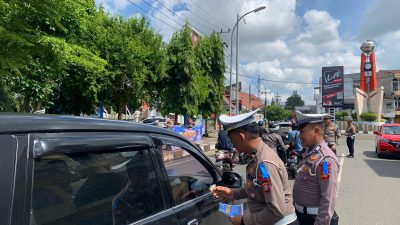 Hari Ke-4 Ops Patuh, Sat Lantas Polres Bone Gencarkan Sosialisasi Edukasi Masyarakat Tertib Berlalu Lintas