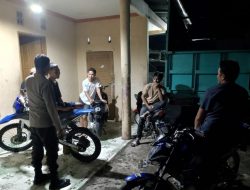 Wujudkan Kamtibmas Kondusif, Personel Polsek Libureng Gelar Patroli Malam