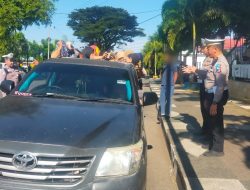 Ops Patuh, Satlantas Polres Bone Jaring Mobil Pick Up yang Bawa Penumpang