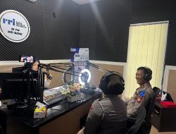 Satlantas Polres Bone Sosialisasi Ops Patuh Melalui Dialog Interaktif di RRI Bone