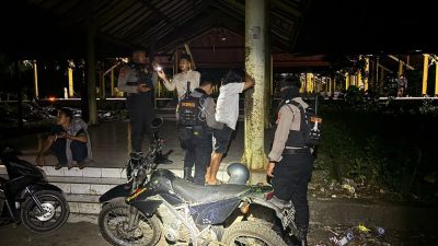 Patroli Blue Light Samapta Polres Bone, Wujudkan Kota Watampone Aman Kondusif