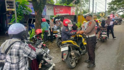 Ops Patuh Hari Ke-9, Satlantas Polres Bone Tindak Tegas Puluhan Pelanggar