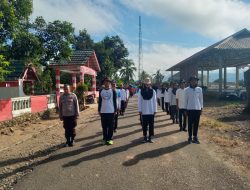 Dalam Rangka HUT Proklamasi Ke-80, Personel Polsek Libureng latih Paskibra